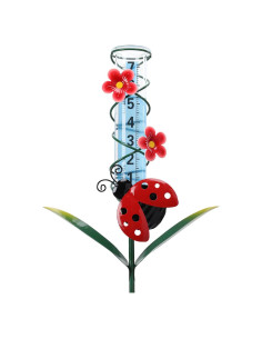 Medidor de Lluvia Decorativo WONDER GARDEN 88.9 cm Rojo