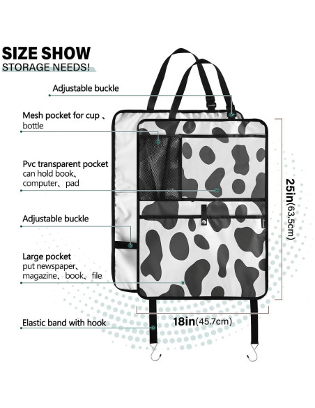 Organizador de respaldo de asiento de coche BOENLE x2 impermeable