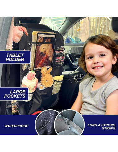 Organizador de Asiento Trasero Zntezed con Soporte para Tableta
