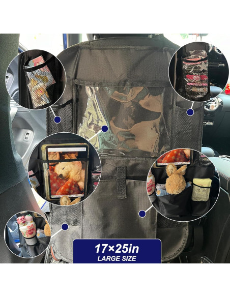 Organizador de Asiento Trasero Zntezed con Soporte para Tableta