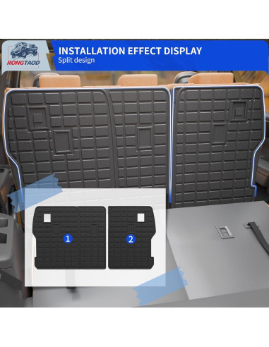 Mats de Patada Rongtaod para Hyundai Santa Fe 2024-2025