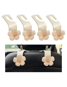 Ganchos para Reposacabezas de Automóvil SHMZK - 4 Piezas Blancos