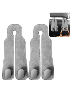 Ganchos Dobles para Respaldo de Asiento de Auto Taefuwr - Gris