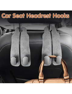 Ganchos Dobles para Respaldo de Asiento de Auto Taefuwr - Gris 2