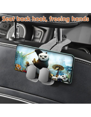 Ganchos Dobles para Respaldo de Asiento de Auto Taefuwr - Gris