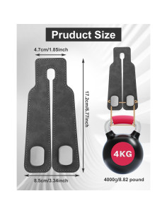 Ganchos para Cabezal de Asiento Sousac - 2 Pcs, Gris, Cuero 2