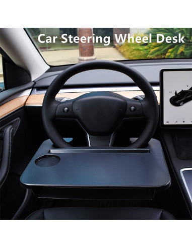 Bandeja de Volante 3 en 1 GALEFORM para Auto Tesla Modelo 3/Y