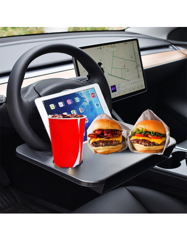 Bandeja de Volante 3 en 1 GALEFORM para Auto Tesla Modelo 3/Y