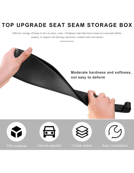 Organizador de Relleno Espacio Asientos Coche SHMZK 2PCS Marrón