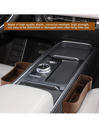 Organizador de Relleno Espacio Asientos Coche Hbxdeco 2PCS Marrón