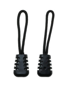 Tiradores de Cremallera JDYYICZ 10 Piezas Negro 6 cm 2