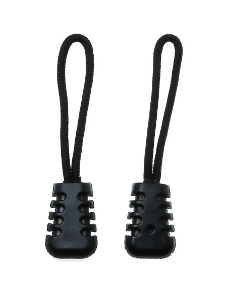 Tiradores de Cremallera JDYYICZ 10 Piezas Negro 6 cm
