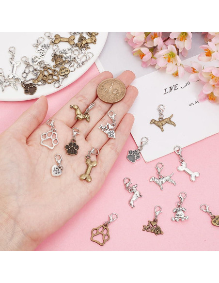 32 Tiradores de Cremallera GOMAKERER con Tema de Perro