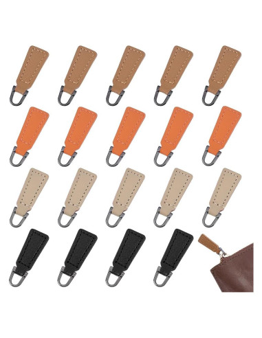 Tiradores de Cremallera PH PandaHall 20pcs 4 Colores 3.8x1.2cm