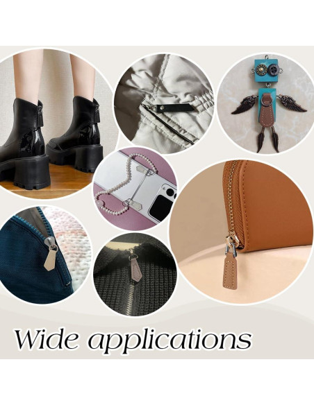 Tiradores de Cremallera PH PandaHall 20pcs 4 Colores 3.8x1.2cm