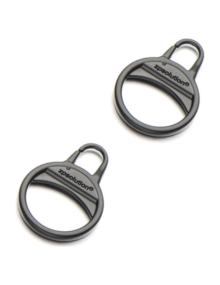Tiradores de Cremallera Zpsolution Acero Inoxidable Negro