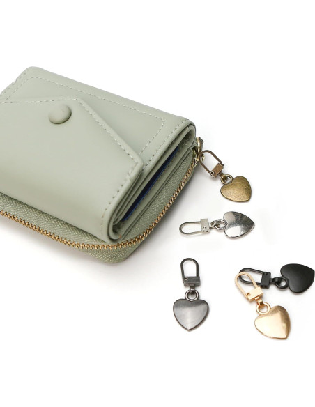 20 Tiradores de Cremallera Corazón Metal Badong Reemplazo