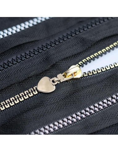 20 Tiradores de Cremallera Corazón Metal Badong Reemplazo