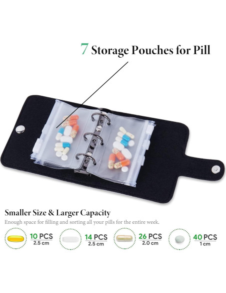 Organizador de Pastillas Hennaja 1 Paquete Oro Tallado