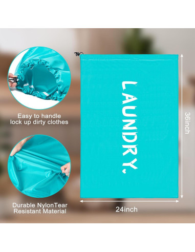 Bolsa de Lavandería de Viaje Aegero 61x91 cm - 2 Paquete