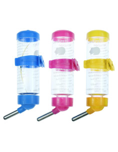 Pack 3 Botellas de Agua Colgantes BLLREMIPSUR 125 ml para Hámsters