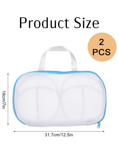 Bolsas para Sujetadores XLIUAX - 2 Pcs, Lavado a Mano, 28.5x16.5cm