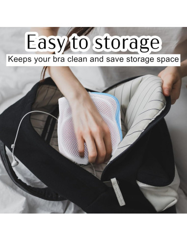 Bolsas para Sujetadores XLIUAX - 2 Pcs, Lavado a Mano, 28.5x16.5cm