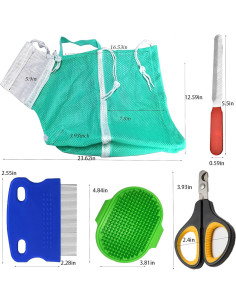 Bolsa de Baño para Gatos FANOVO Ajustable y Transpirable 2