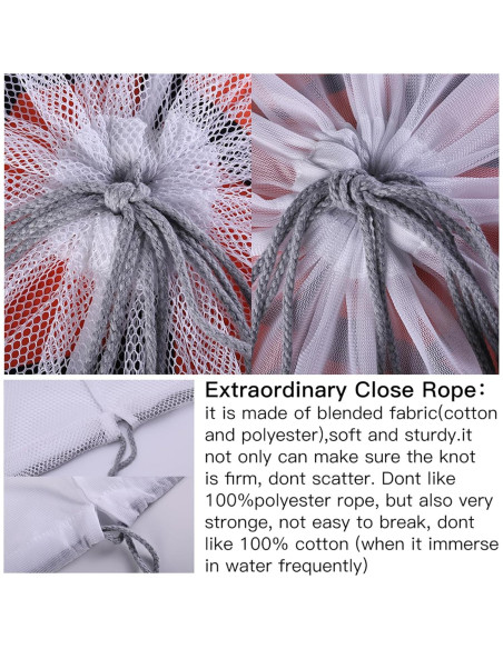 Bolsa de Lavandería Kimmama XL Malla Gruesa 61x91 cm Blanca