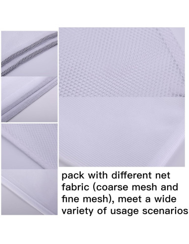 Bolsa de Lavandería Kimmama XL Malla Gruesa 61x91 cm Blanca