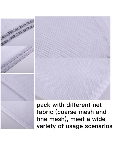 Bolsa de Lavandería Kimmama XL Malla Gruesa 61x91 cm Blanca