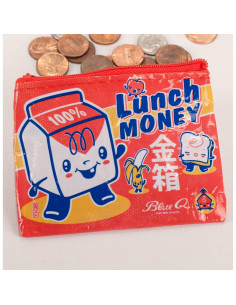 Monedero Blue Q de Dinero de Almuerzo 95% Reciclado 7.6x10.2cm 2