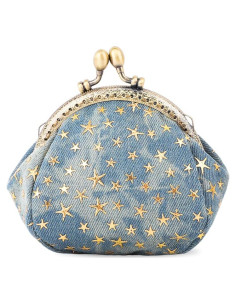 Monedero Pequeño iSuperb Azul con Cierre de Hebilla