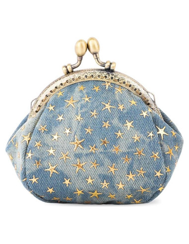 Monedero Pequeño iSuperb Azul con Cierre de Hebilla