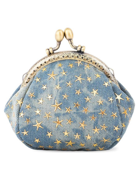 Monedero Pequeño iSuperb Azul con Cierre de Hebilla