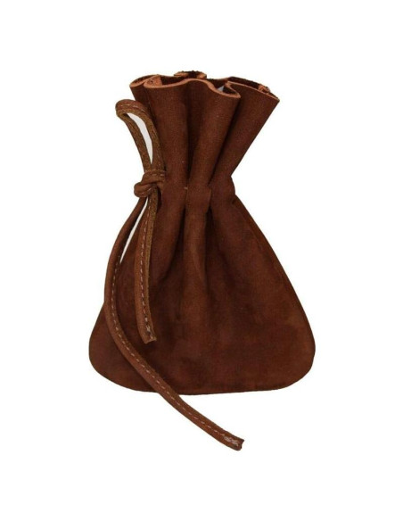 Bolsa de Monedas Medieval de Cuero Hide & Drink - 15x10cm