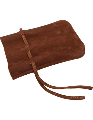 Bolsa de Monedas Medieval de Cuero Hide & Drink - 15x10cm
