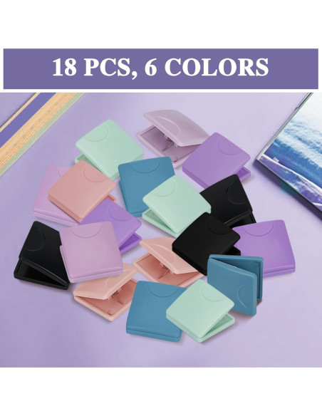 Clips Magnéticos PetsHome 18 Piezas Coloridos para Oficina y Hogar
