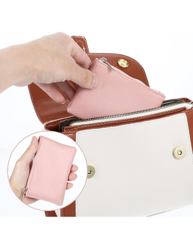 10 Monederos Portátiles de PU Dimeho - Mini Porta Tarjetas