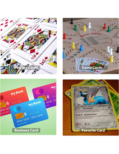 2 Cajas de Almacenamiento de Cartas de Plástico Transparente 92x67x20mm