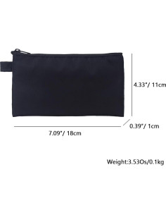 Cartera YONBEN de Nylon Impermeable para Dinero y Monedas - Negro 2