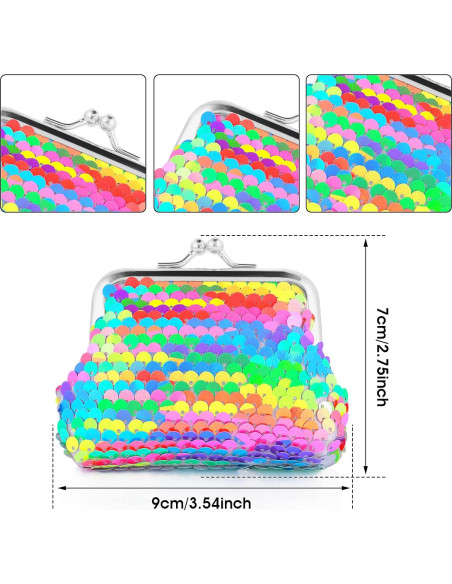 Monedero Mini Lentejuelas Doble Cara Prasacco 7x9cm Niños