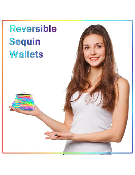 Monedero Mini Lentejuelas Doble Cara Prasacco 7x9cm Niños