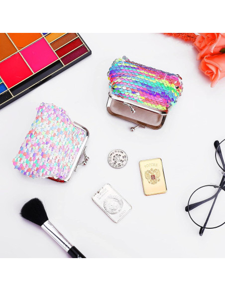 Monedero Mini Lentejuelas Doble Cara Prasacco 7x9cm Niños