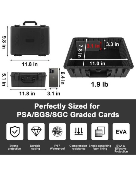 Caja de Almacenamiento para Cartas Coleccionables Camkinger 600+