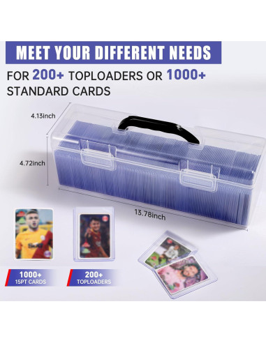 Caja de Almacenamiento Glimstone para Toploaders - Negra