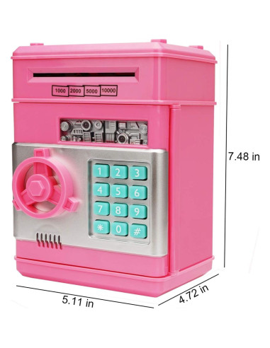 Banco Electrónico de Ahorros Adevena Rosa Mini ATM 0.54 kg