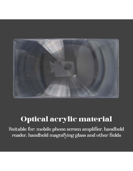 Lente Aumentadora Fresnel SOFPLATE 30.3x17cm 2.2x Acrílico