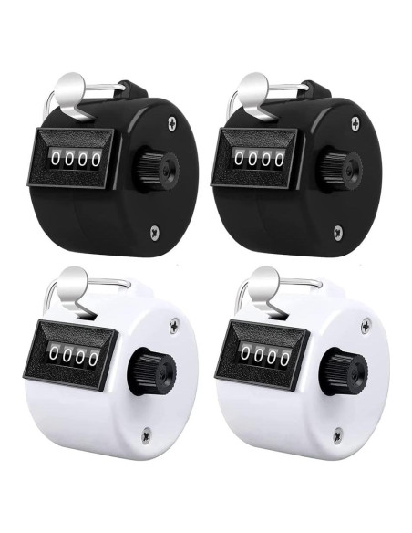 Contador Mecánico Portátil HZXSDEG 4 Dígitos para Entrenamiento