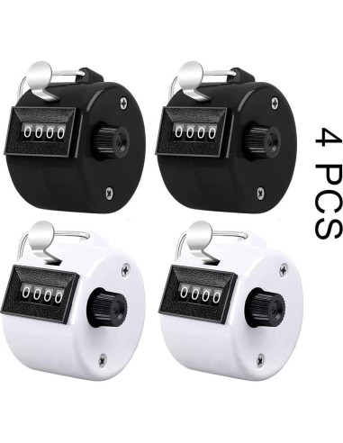 Contador Mecánico Portátil HZXSDEG 4 Dígitos para Entrenamiento